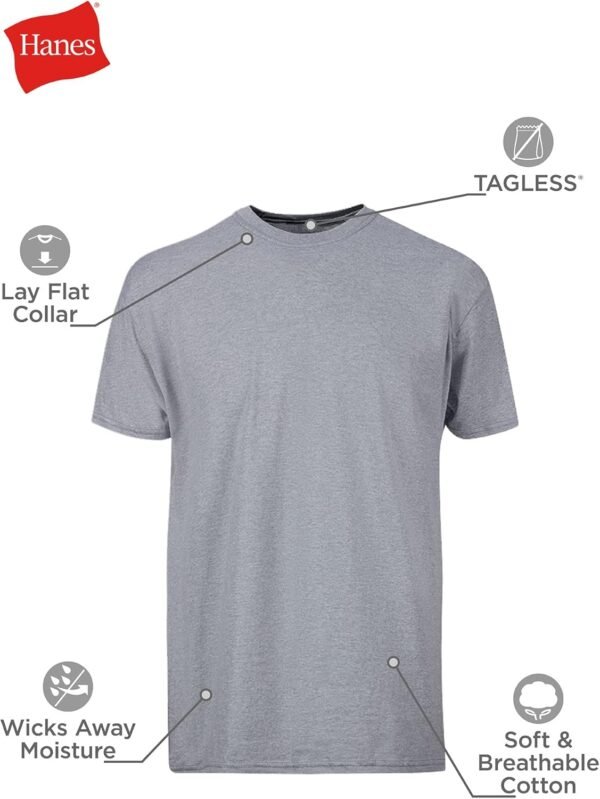 Hanes Packs, Keep-Tucked Delicate Cotton, Finest Undershirts ... - Image 6