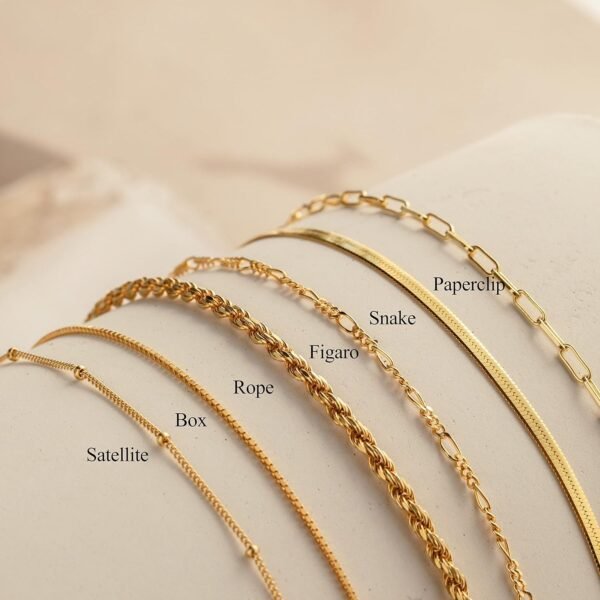 DEARMAY Gold Bracelets for Girls Waterproof, 14K Actual G... - Image 8