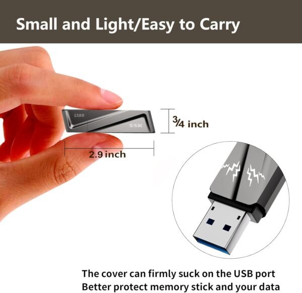 SSK 128GB USB Flash Drive 550MB/s USB 3.2 Gen2 USB Thum... - Image 4