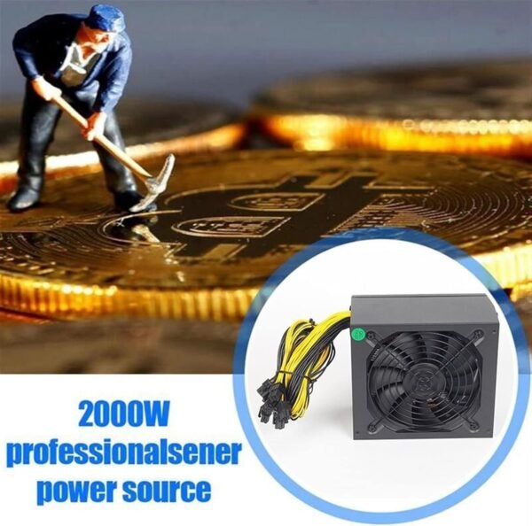 2000W PC Laptop Miner Energy Provide ATX ETH BTC Bitcoi... - Image 8